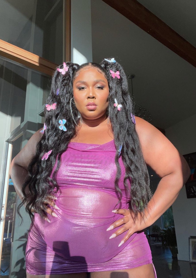 Lizzo Wore the Sexiest, Sparkly See-Through Dress to Cardi B's