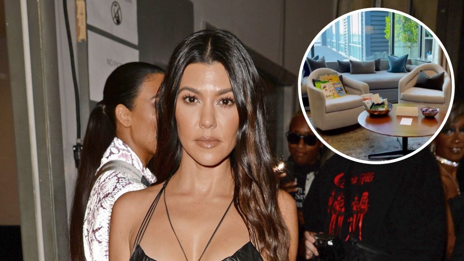 Kourtney Kardashian Shows Private Suite at Airport: Photos