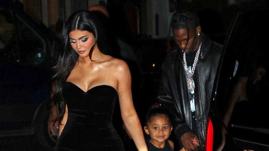 Kylie Jenner, Travis Scott Hold Hands With Stormi in London