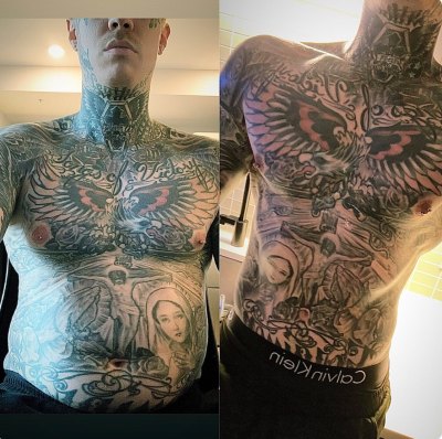 Miley Cyrus' Brother Trace Cyrus Shares His Before and After Body Transformation: 'Stay Dedicated'