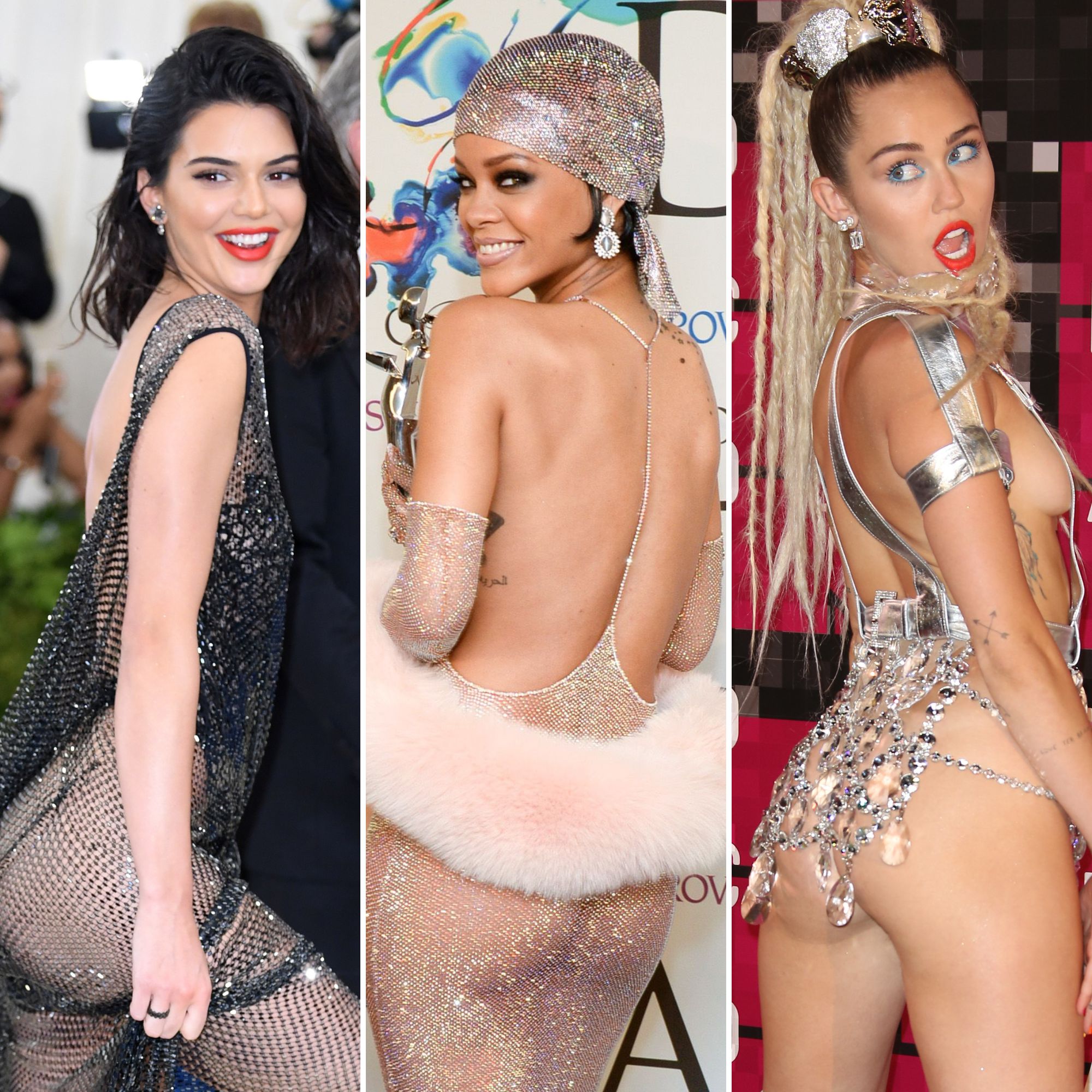 Celebrities Wearing Sexy Thongs on the Red Carpet Photos