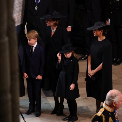 Meghan Markle Supports Husband Prince Harry During Queen Elizabeth's Funeral