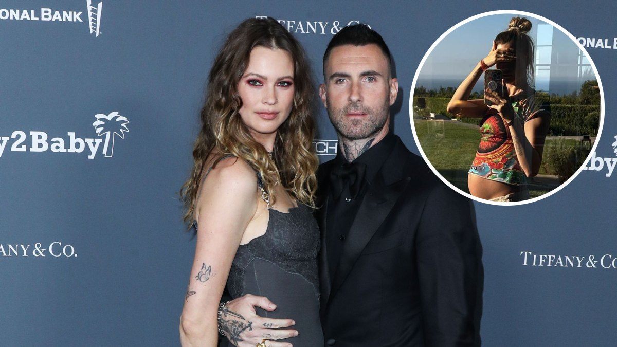 Adam Levine and Behati Prinsloo Expecting Baby No. 3: Pregnant Model Shows Off Growing Baby Bump