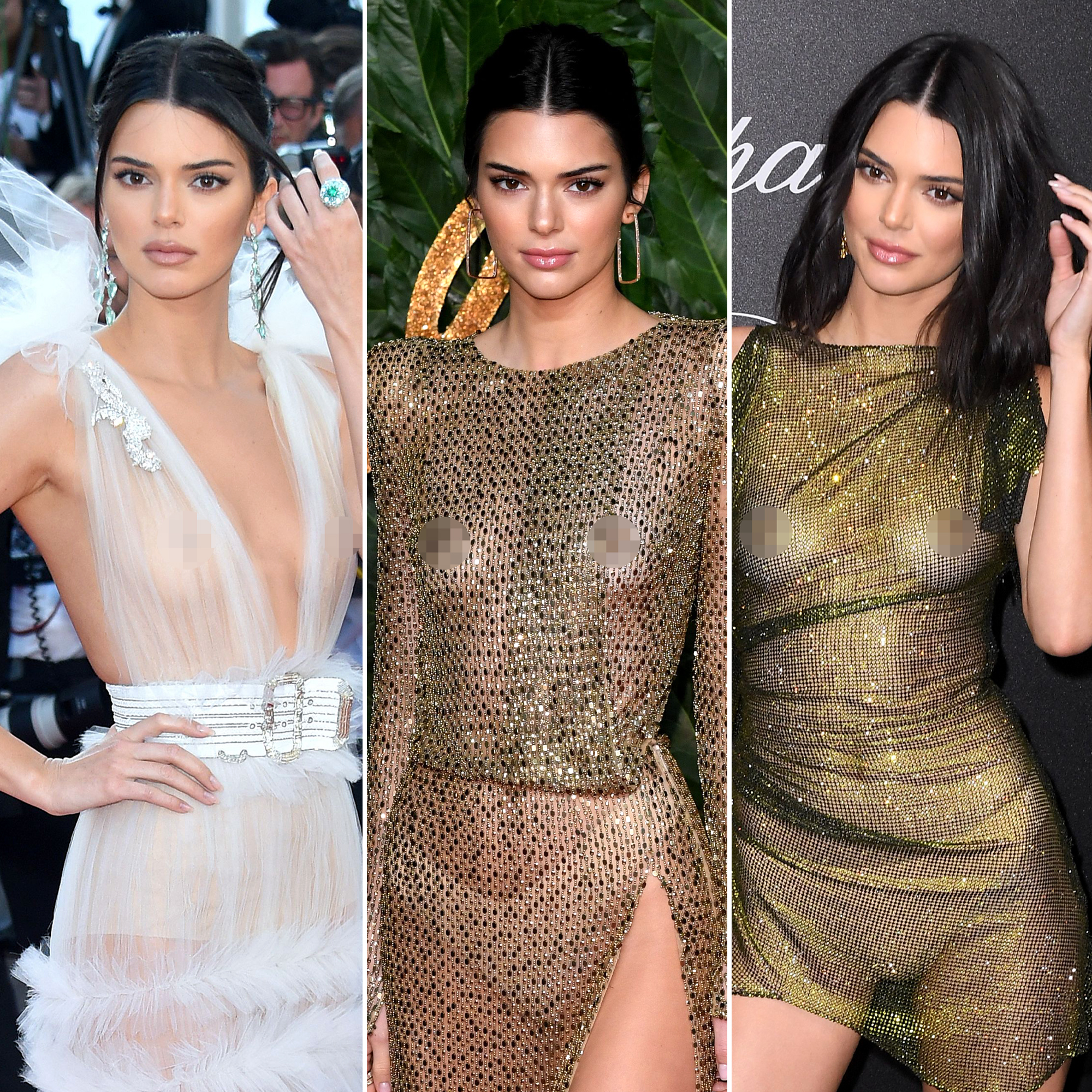 Kendall Jenner flashes her nipples as she goes braless in see-through dress  for racy new video after 'secret boob job' | The US Sun