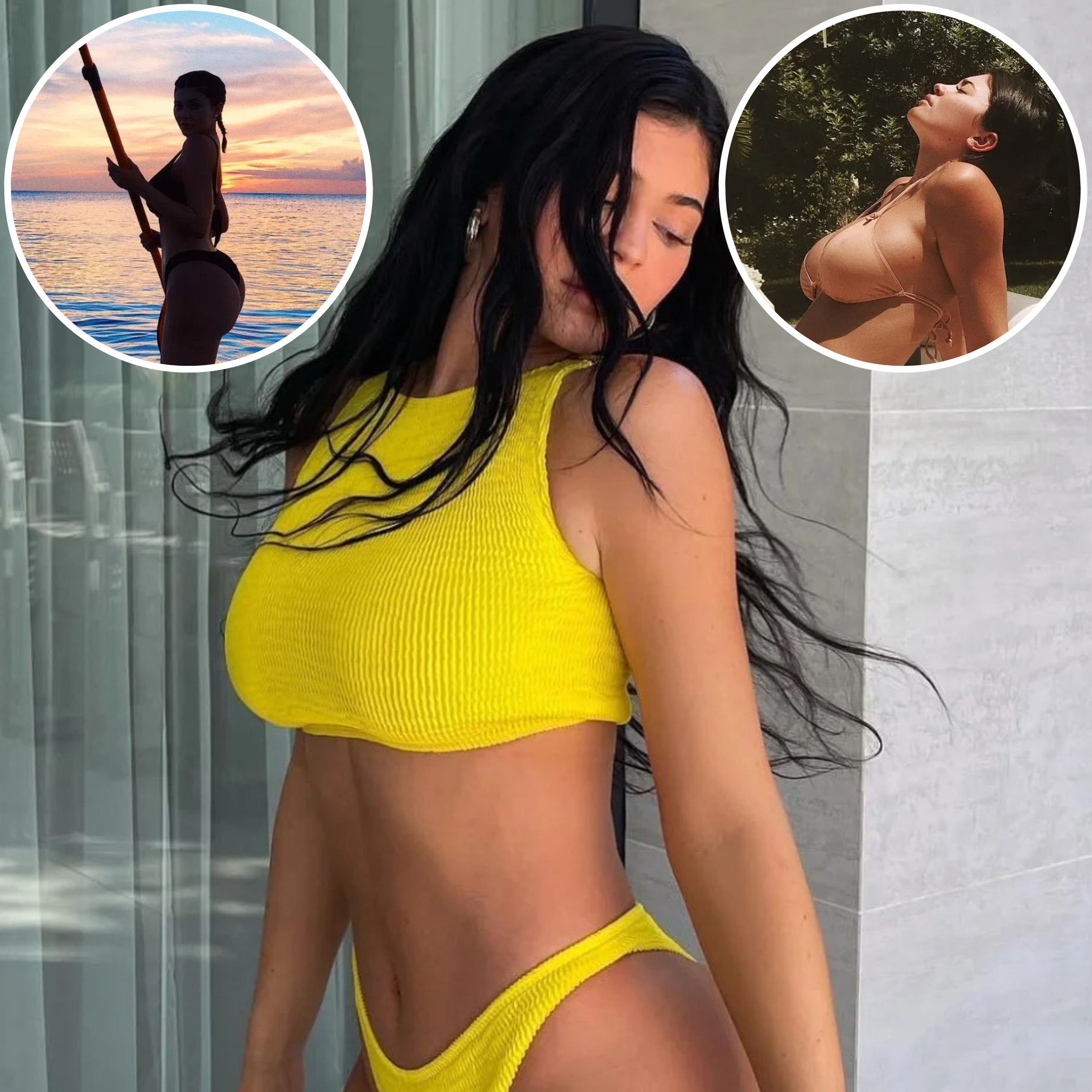 wife cheat yellow bikini