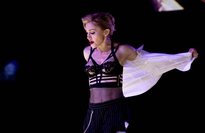 Madonna performing