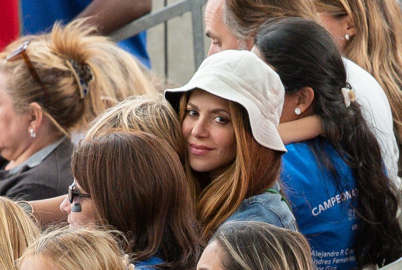 EXCLUSIVE: Shakira And Pique Watch Their Son's Baseball Game Separately In Valencia