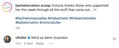 BiP’s Victoria Fuller Claps Back at Fans Amid Cheating Rumors