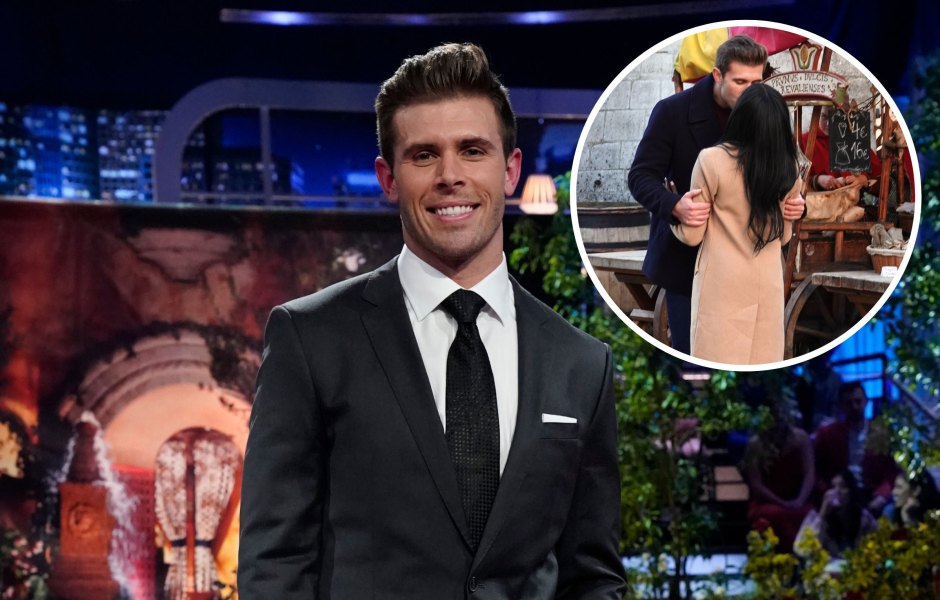 Zach Shallcross Cozies Up to a Contestant in 'The Bachelor' Season 32 Behind-the-Scenes Photos