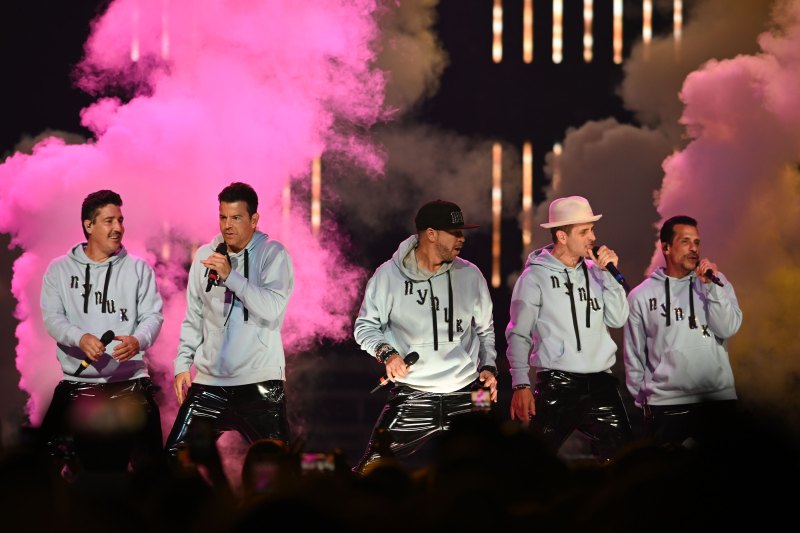 New Kids On The Block perform during the Mix Tape Tour at The FLA Live Arena, Sunrise, Florida, USA - 09 Jul 2022