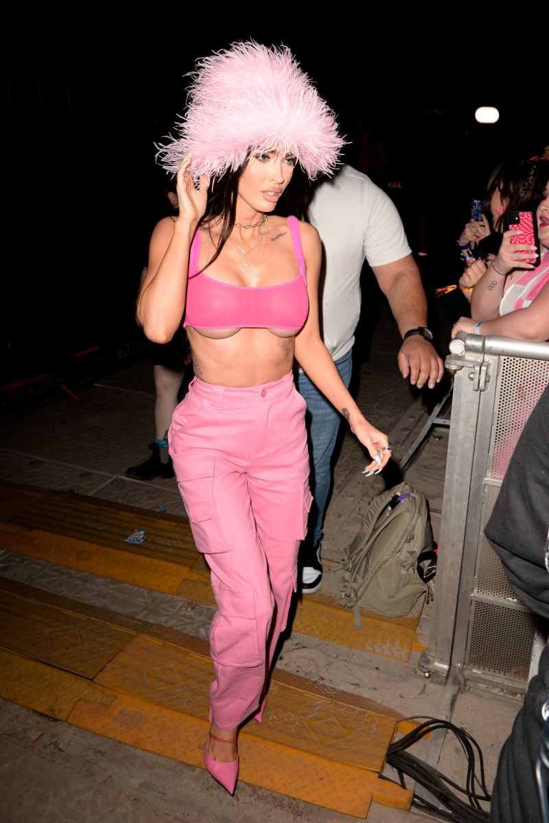 Megan Fox Pink Hat Audacy Beach Festival