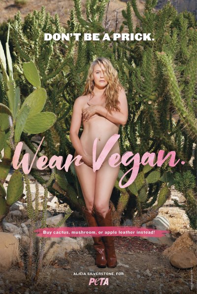 Alicia Silverstone Poses Completely Nude for PETA Campaign: ‘I’d Rather Go Naked Than Wear Animals’