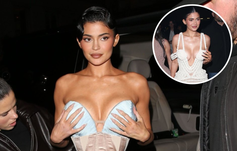 Kylie Jenner Holds Boobs