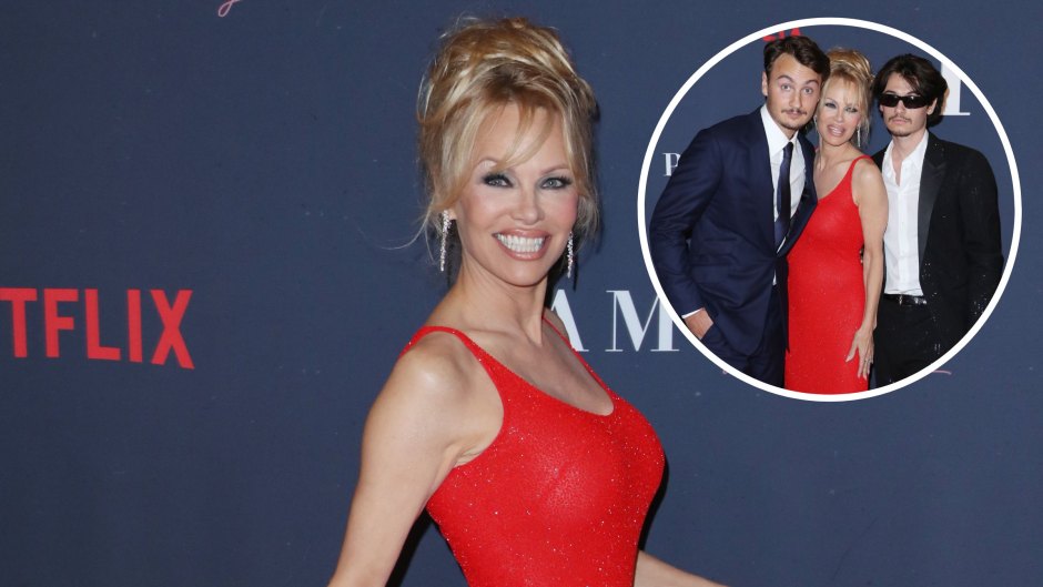 Pamela Anderson Poses For Rare Photos With Sons Brandon and Dylan Lee at Documentary Premiere