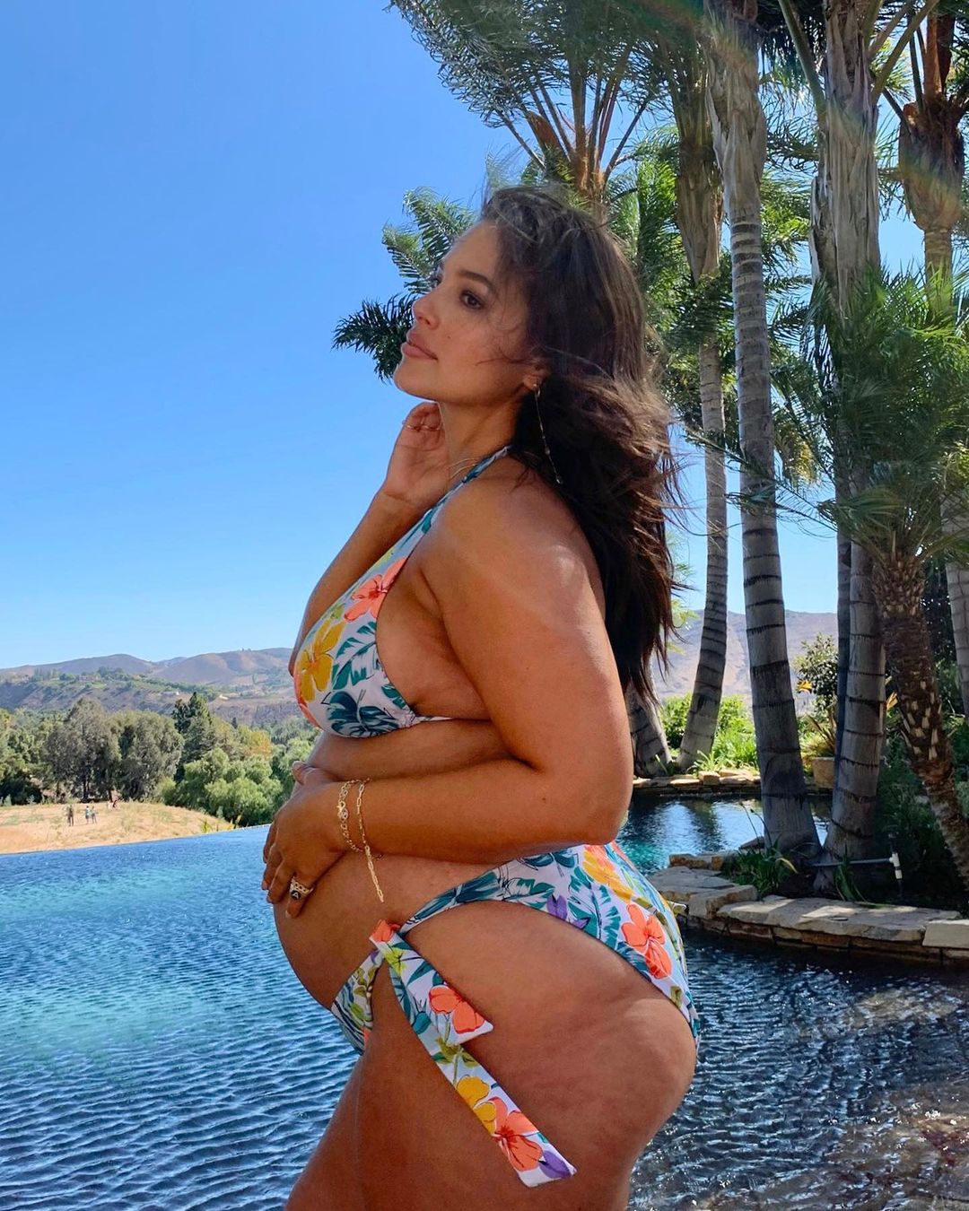 Ashley Graham Poses in a Bikini and Wings on Instagram