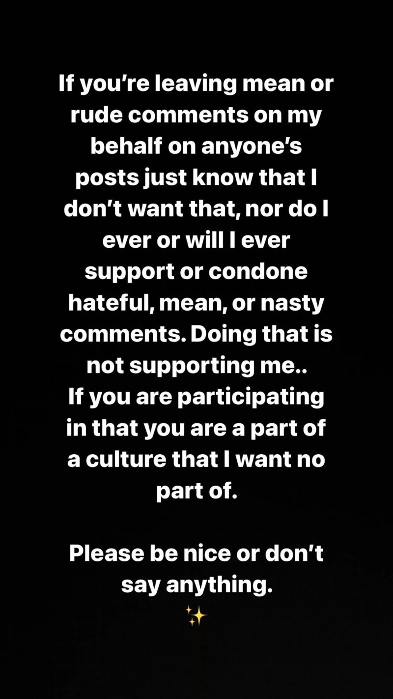 Hailey Bieber Instagram story