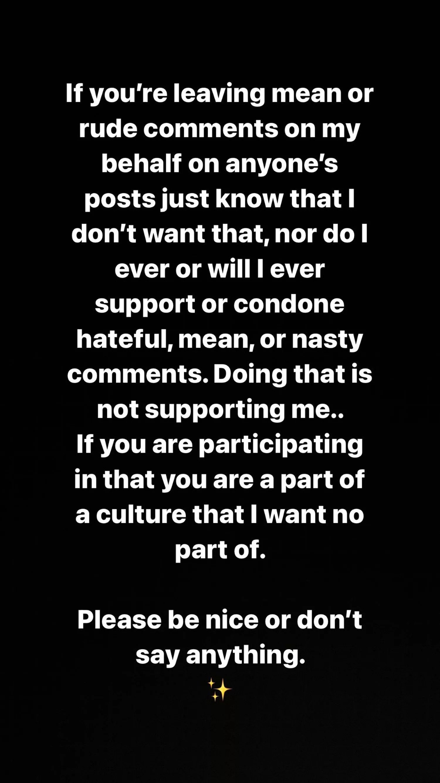 Hailey Bieber Instagram story