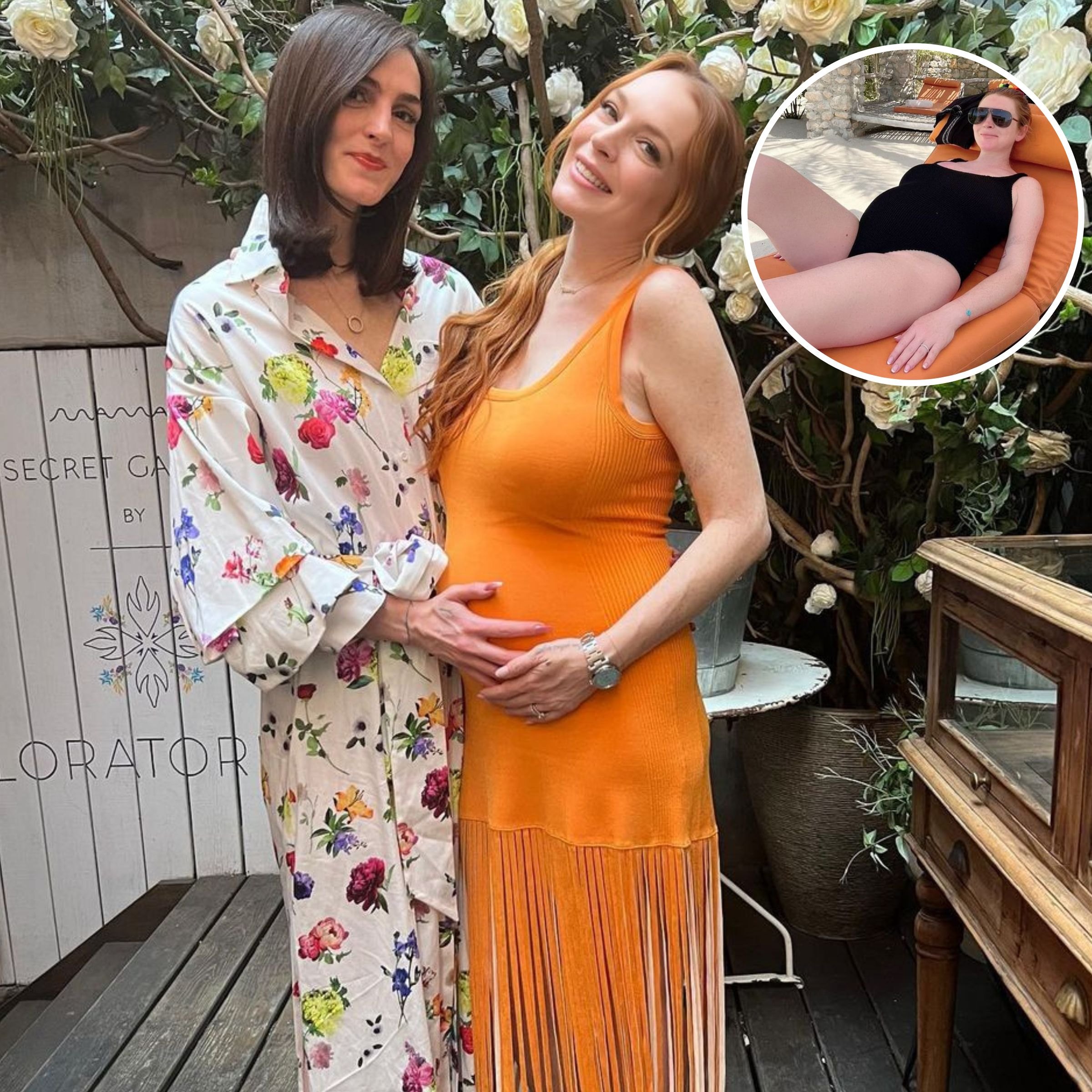 Lindsay Lohan Shares A Postpartum Selfie Wearing A Crop Top Lindsay Lohan Shares A Postpartum Selfie Wearing A Crop Top