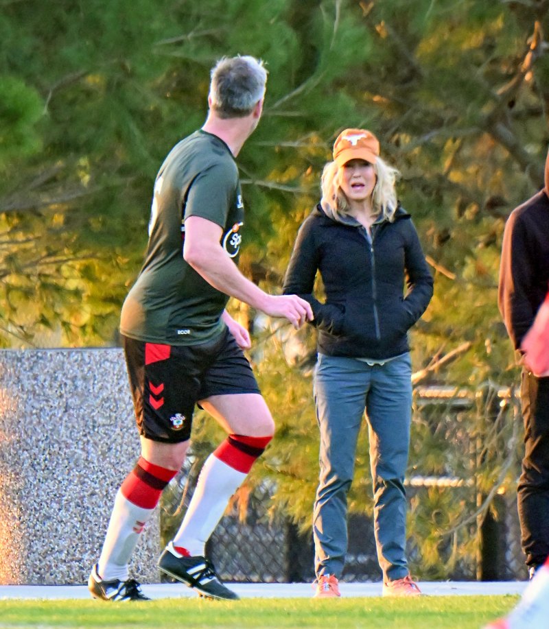 Renee Zellweger and Ant Anstead have been going strong for more than two years, but she was seen cheering Ant on at his soccer game in a rare public sighting.