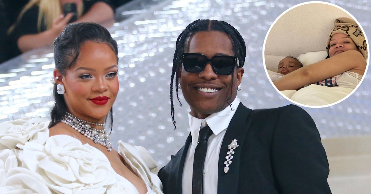 Rihanna Shares Photo of A$AP Rocky Holding Baby RZA: See It