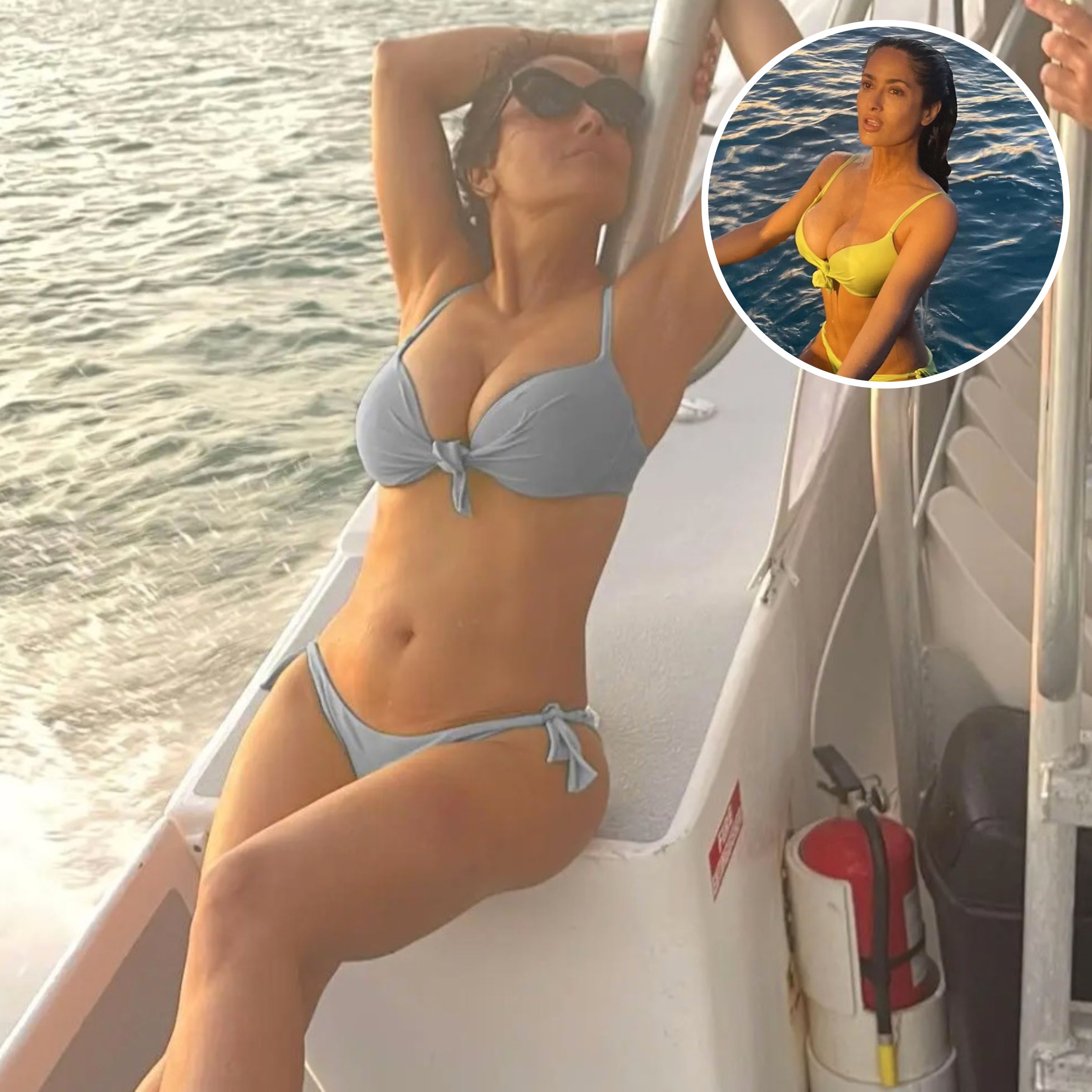 Salma Hayek Bikini Pictures: Her Sexiest Swimsuit Photos