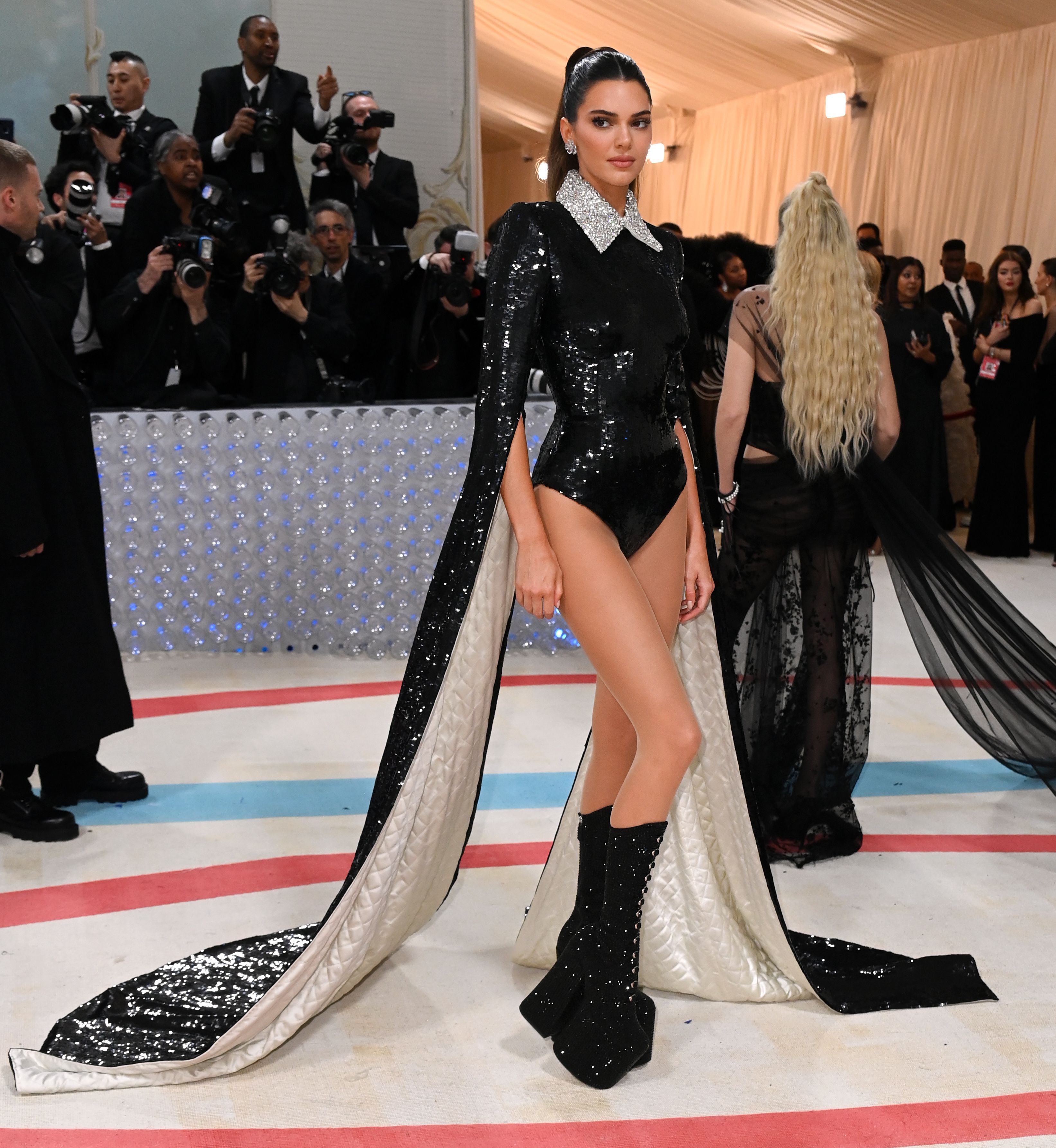 Kendall Jenner Was All Glam, No Pants at the 2023 Met Gala