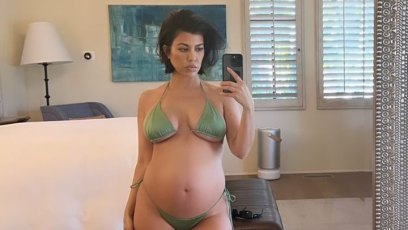 Kourtney Kardashian Proudly Flaunts Bare Bump Amid 4th Pregnancy: Photos