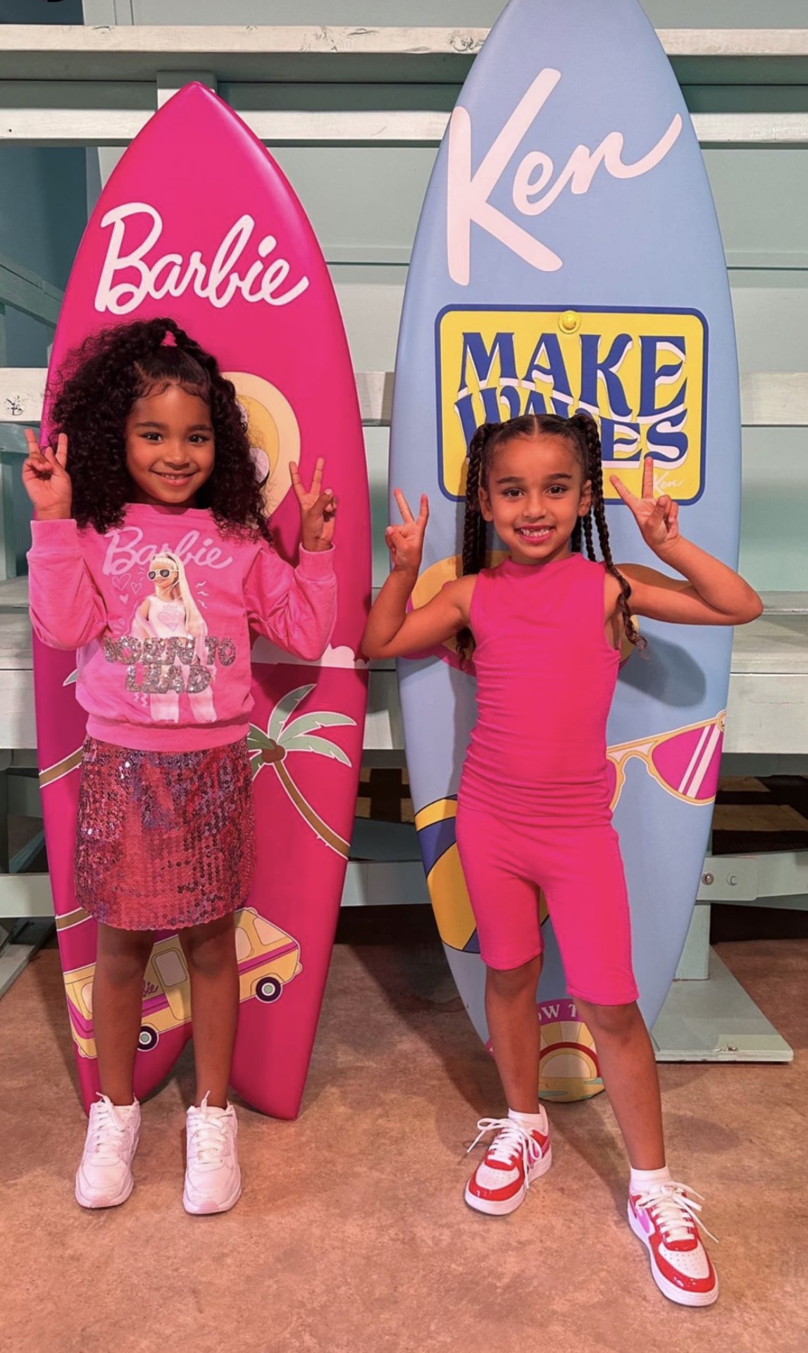 Kim, Khloe Kardashian Take Daughters on World of Barbie Tour