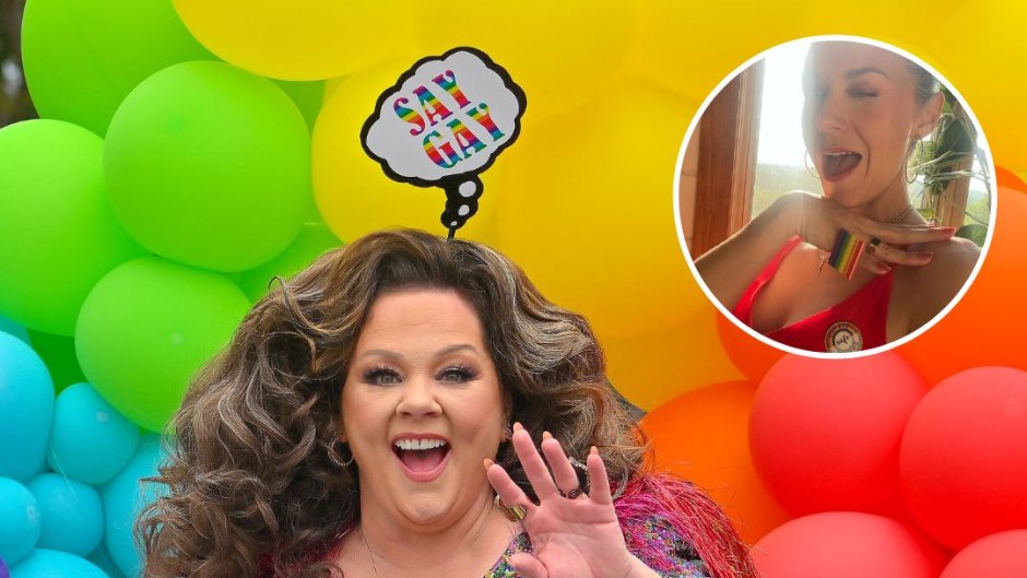 Melissa McCarthy and Hilarie Burton Morgan attend Pride Month events.