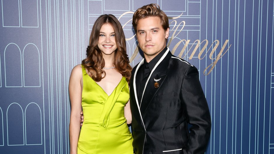 Barbara Palvin and Dylan Sprouse pose for photos in New York City at the Tiffany's flagship store opening