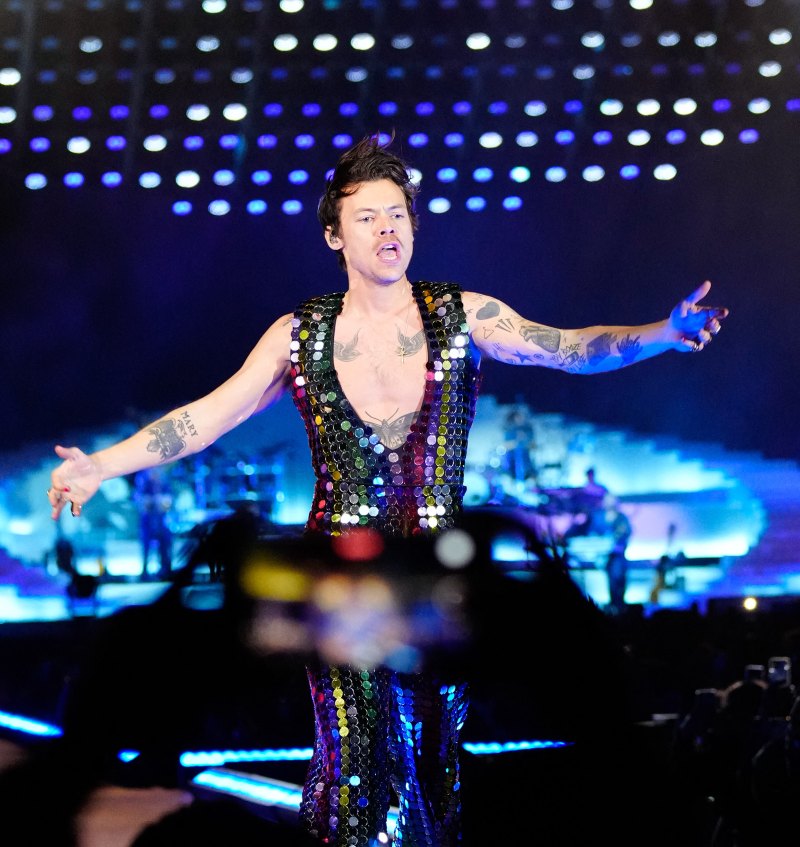 Harry Styles performing at Coachella Valley Music Festival