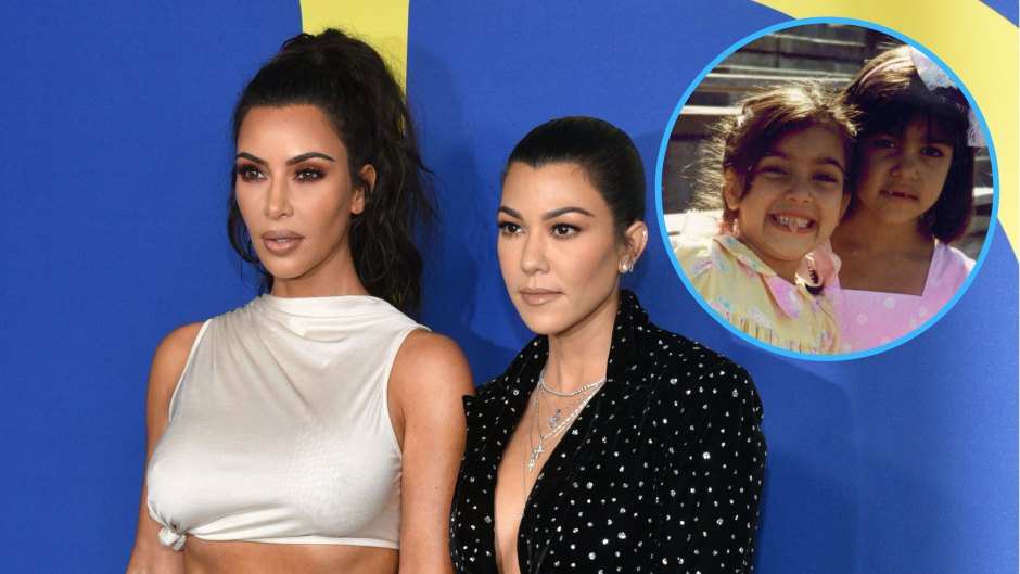Kim Kardashian Shares Adorable Throwback Photo with Kourtney Kardashian After Ending Feud