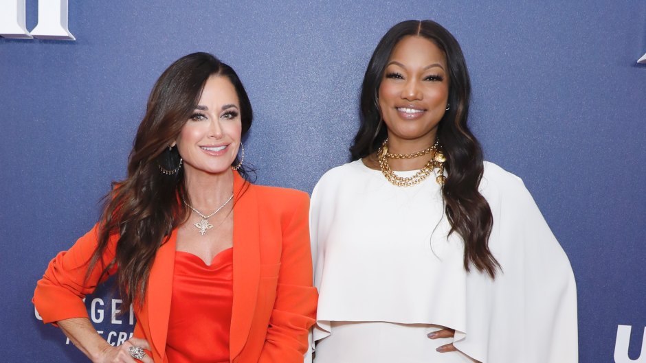 Kyle Richards and Garcelle Beauvais pose on the red carpet