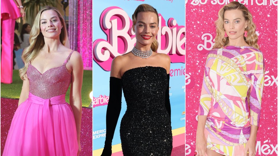 Margot Robbie dressed in Day to Night, Solo in the Spotlight, and Totally Hair Barbie-inspired outfits