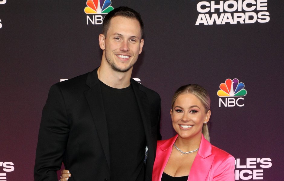Shawn Johnson and husband Andrew East at the People's Choice Awards