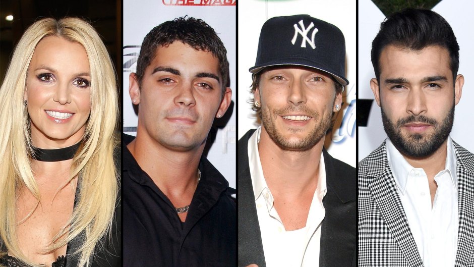 Britney Spears Marriage History 339 Britney Spears, Jason Alexander, Kevin Federline, Sam Asghari.
