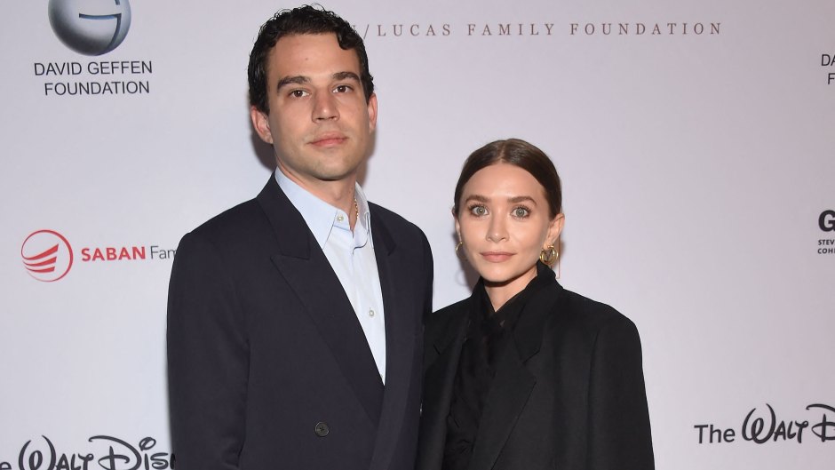 Louis Eisner and Ashley Olsen, who welcomed their son in August 2023
