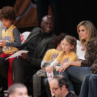 Heidi Klum and Seal with their kids