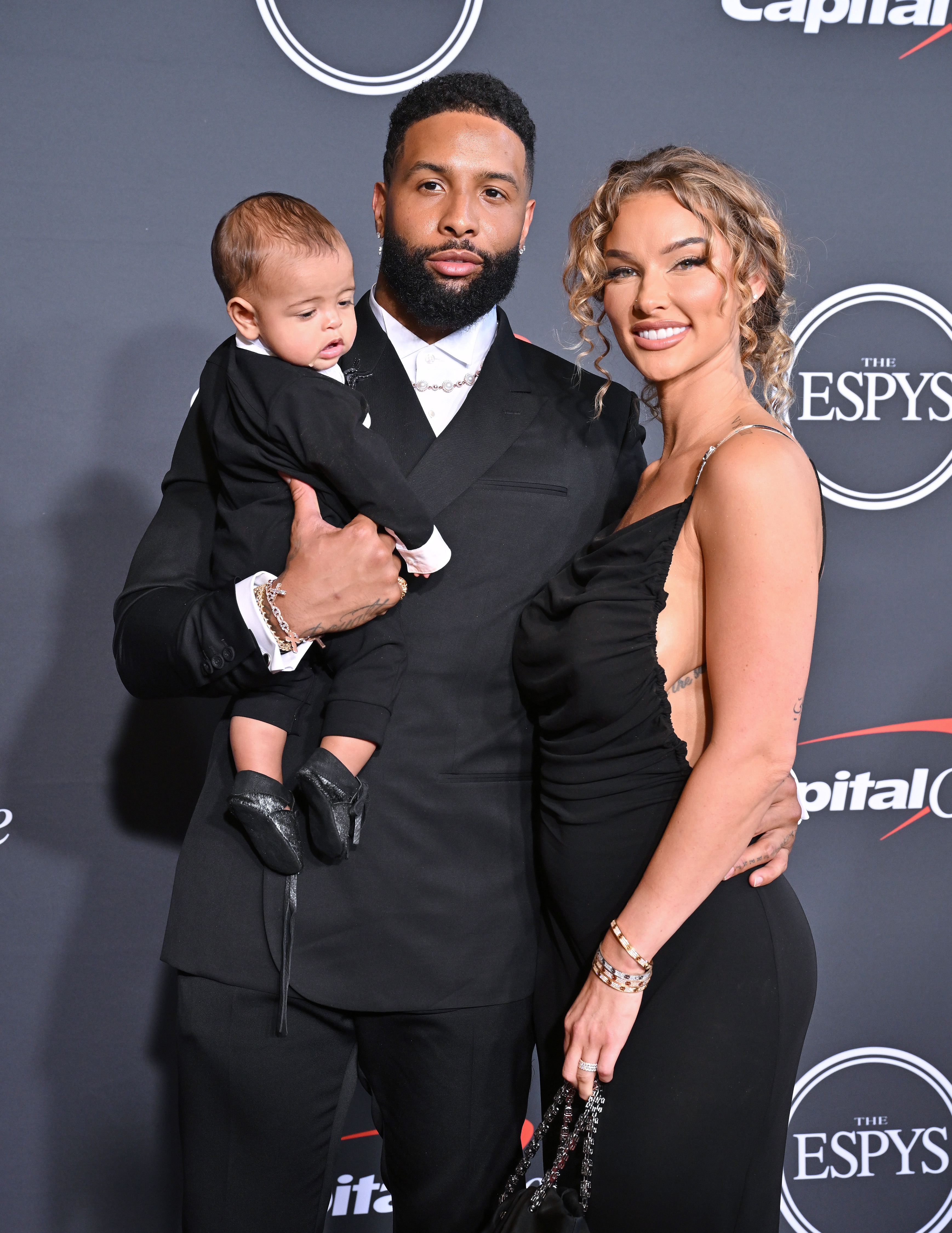Odell Beckham Je and Lauren Wood with their son