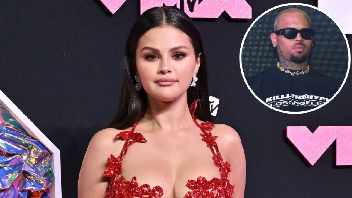 Selena Gomez and Chris Brown