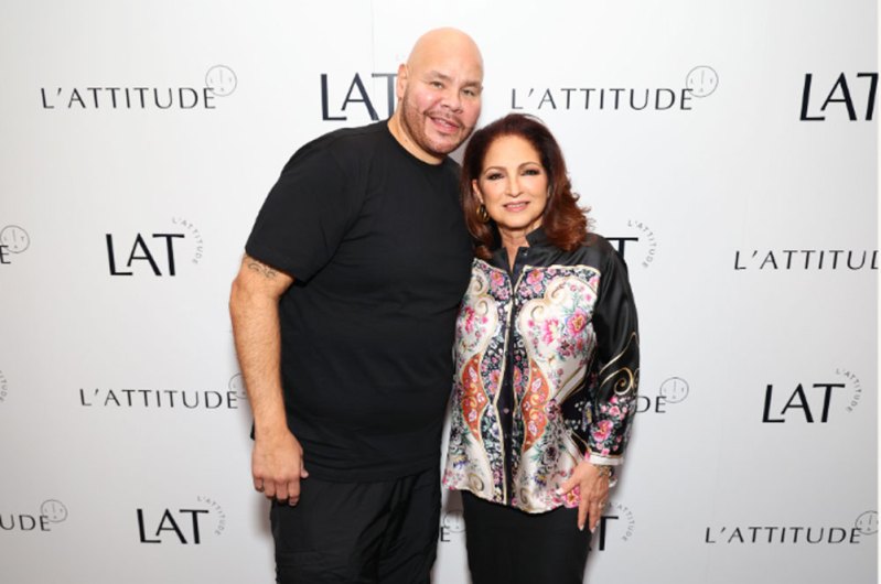 What Your Favorite Stars Are Doing This Week: Hot Photos 50 Rapper Fat Joe and music icon Gloria Estefan on the blue carpet at the 2023 L’ATTITUDE Conference
