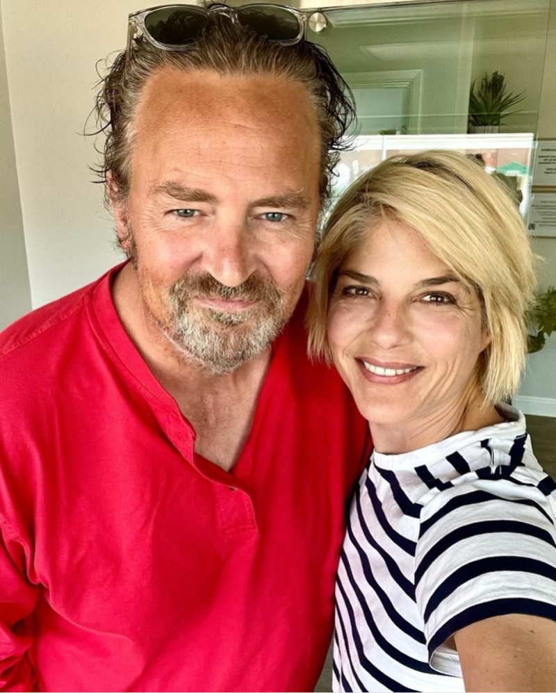 celebs react to matthew perrys death selma blair