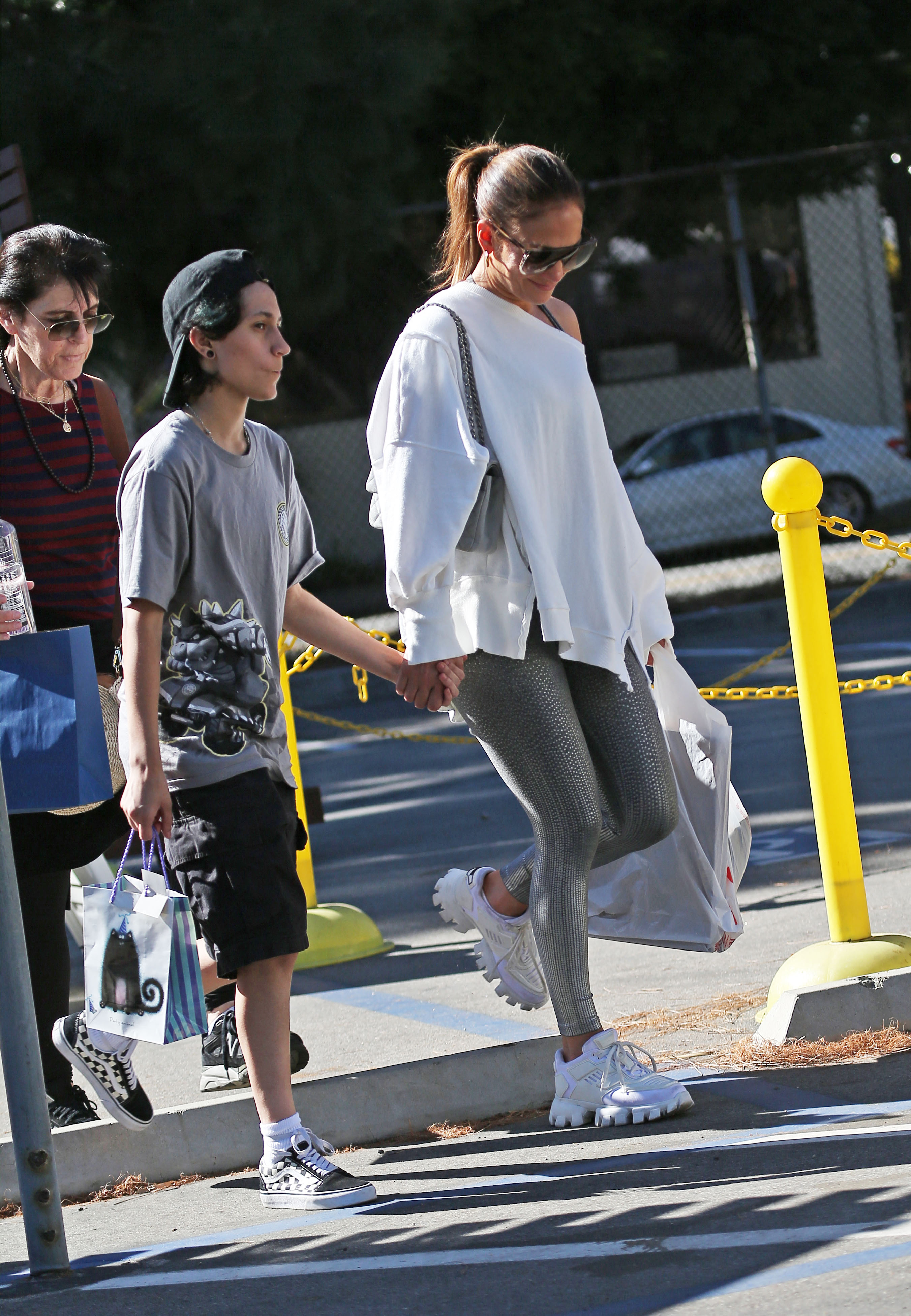 Jennifer Lopez and Child Emme Hold Hands While Shopping [Photos]