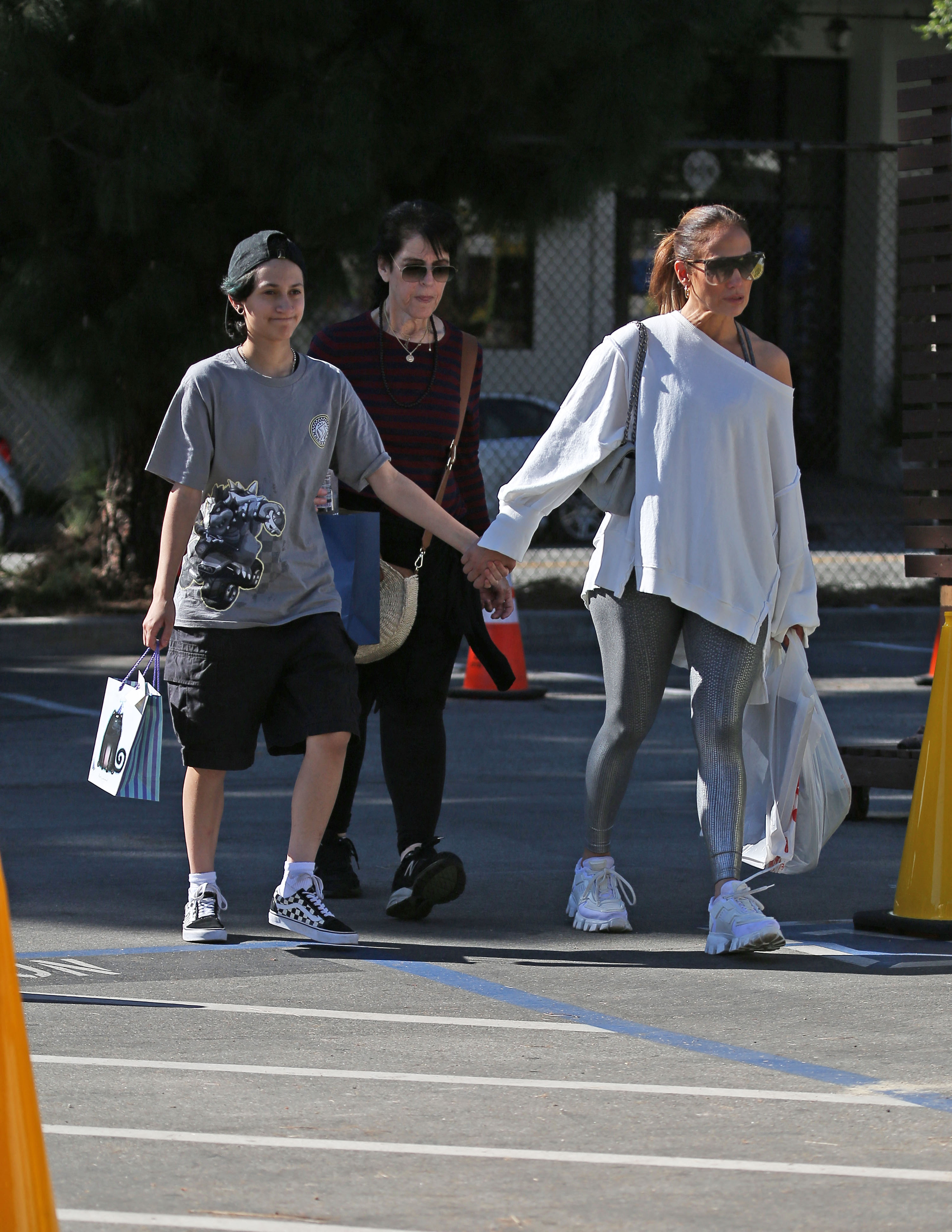 Jennifer Lopez and Child Emme Hold Hands While Shopping [Photos]