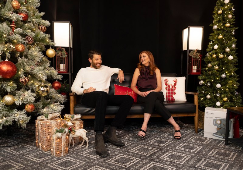 **Exclusive** PhotoCredit: MOVI Inc.  Date: November 29th 2023Brett Eldredge talked with Extra’s Alecia Davis about the unexpected gifts and holiday décor available at Lowe's, the official set décor sponsor of his GLOW Live tour 2023.