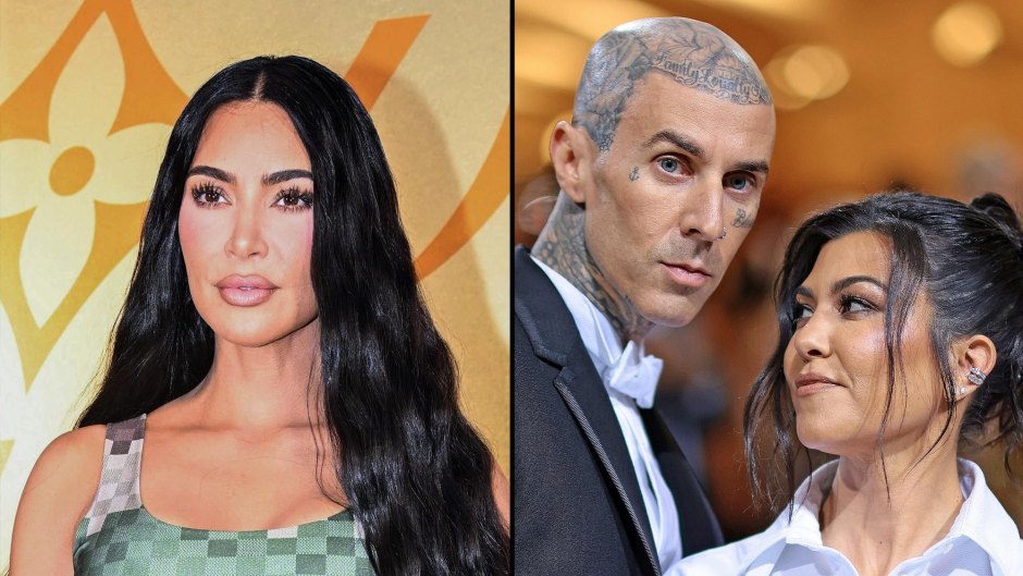 Kim Kardashian Wishes Travis Barker a Happy Birthday Amid Kourtney Feud F 098