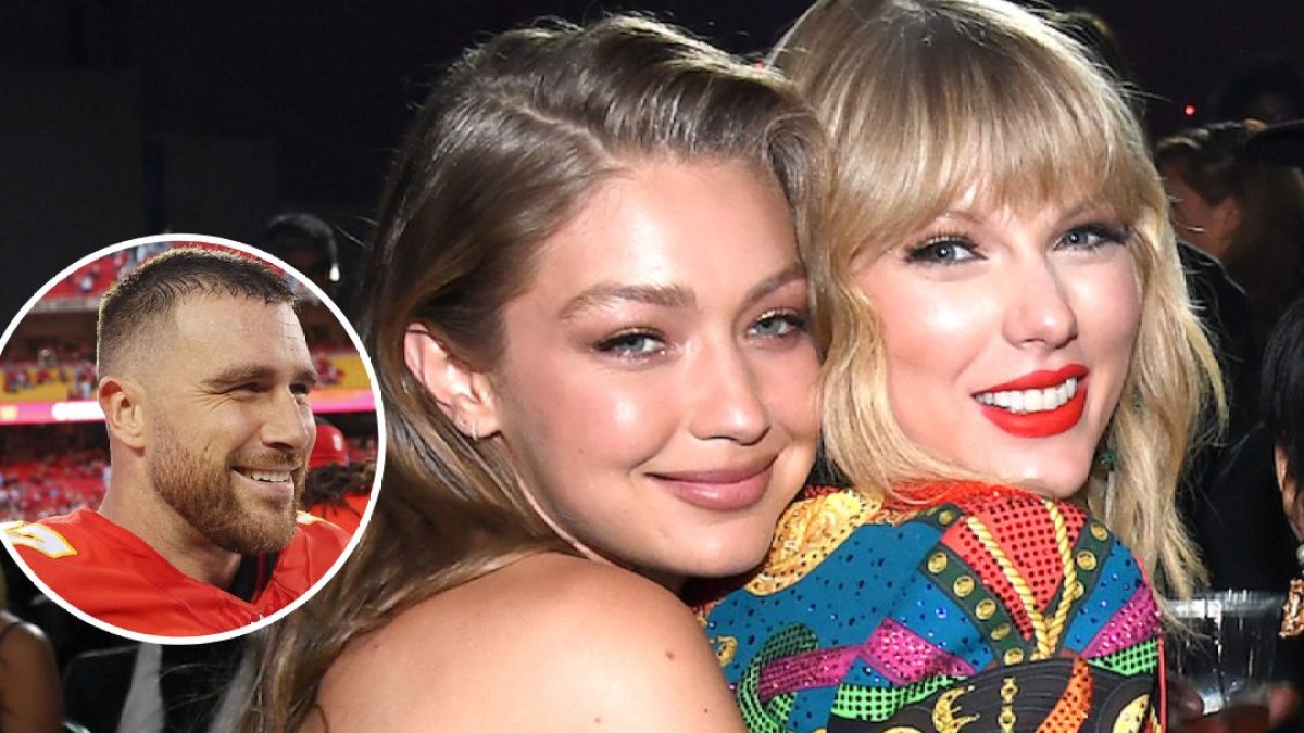 gigi hadid reacts to taylor swift travis kelce romance feat