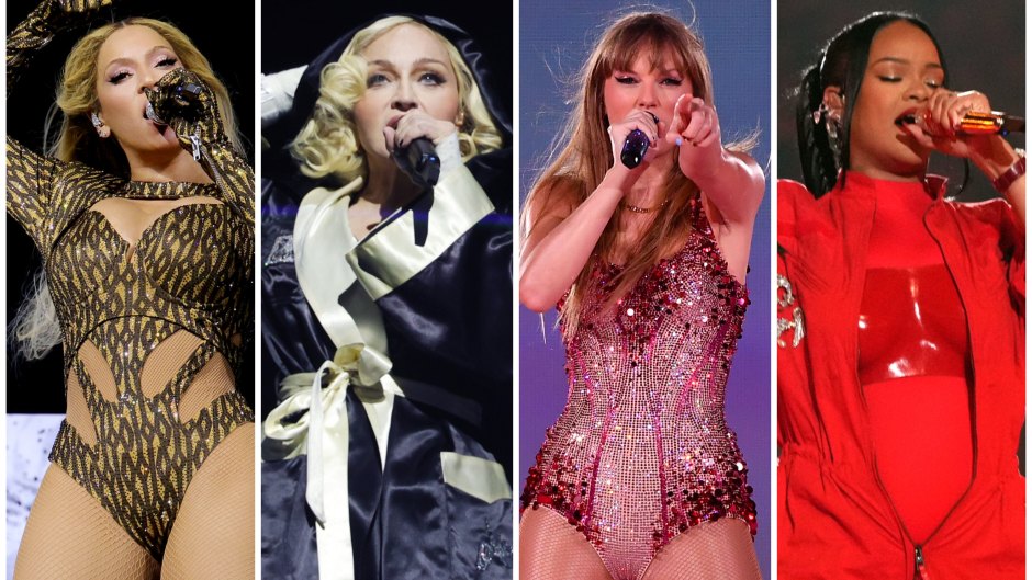 Beyonce, Madonna, Taylor Swift and Rihanna