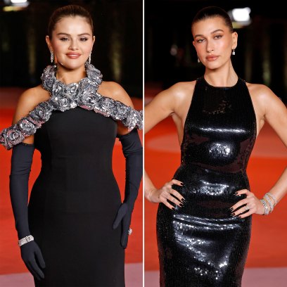Selena Gomez and Hailey Bieber Avoid Run-In at Academy Museum Gala