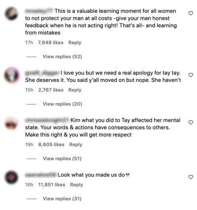 Taylor Swift Fans Flood Kim Kardashian s Instagram Posts Demanding Apology for Kanye Tape 978